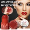 Buatkontly Hezhuang Lip Jelly, 2024 New Hezhuang Jelly Lip Gloss, Tinted Hydrating Lip Gloss, Long Lasting Jelly Texture Moisturising, High Shine Non-Stick Gloss Lip Makeup (#01)