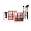 Profusion Cosmetics Artistry On The Go Makeup Kit, 9 Shade Eyeshadow and 6 Shade Face Palettes, 2 Eyeshadow and 1 Face Brush, 1 Face and Eye Primer (In The City, 1)