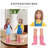 Kisangel 1 Set Character Model Standing People Figures People Scale Models Architectural People Figures People Figurines Scale People Hand Painted Figures Miniatures Pretend PVC Girl Child