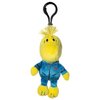 JINX Snoopy in Space Woodstock in Blue Astronaut Suit Clipsters Toy, 4-in Plush Hangers from Apple TV+ Series for Fans Ages 3+