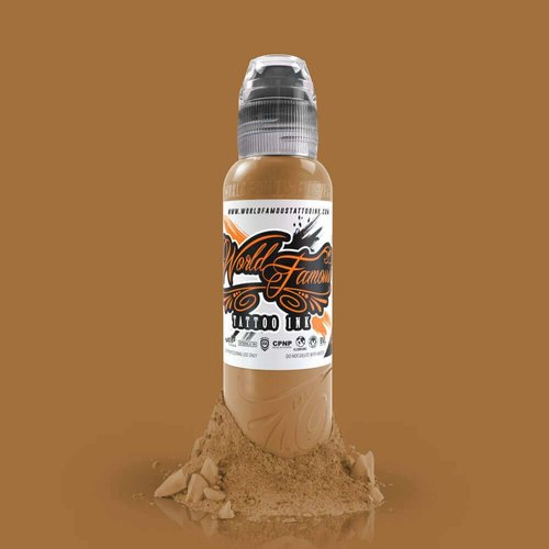 World Famous Flesh Tattoo Ink, Vegan and Professional Ink, Made in USA, Van Gogh Tan, .5 oz