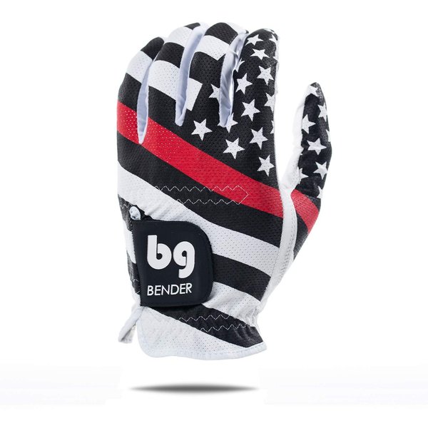 BG Bender Golf Glove | Wear On Left | (Red Line, Mens XL)