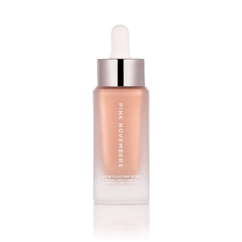 Pink Novembers Liquid Illuminator Highlighter Drops for Radiant Glow with Hyaluronic Acid and Vitamin C - Made for Sensitive Skin - Buildable and Lightweight - Vegan & Cruelty-free (Muse)