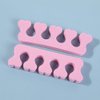 100PCS Toe Separators - Soft Foam Toe Cushions - Pedicure Toe Separators - Perfect for Nail Polish, Pedicure, Bunion Relief and Hammer Toe(pink, 100pcs)