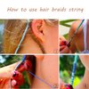 Miman Hair String for Braids Dreadlocks DIY Braided Hair Wrap Colorful Styling Hair Braiding Yarn Hair Strings for Hip-hop Hair Accessories