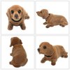 Mary Paxton Bobble Head Dachshund,Car Decoration Nodding Dog Ornaments High Emulation Creative Dog Dashboard Crafts Dog Lover Gift for Car Vehicle Desk Tabletop Office Decor Baby Kids Toy (Dachshund)