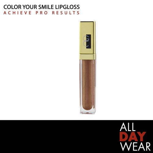 Gerard Cosmetics Color Your Smile Lip Gloss Crystal | Super Pigmented Nude Sparkle Lip Gloss with LED Light and Mirror | Shiny Finish | Hydrating Liquid Lip Color | Cruelty Free and Made in USA