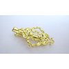 Gold or silver scroll metal alligator hair clip for fine thin hair (Primary color: Silver)