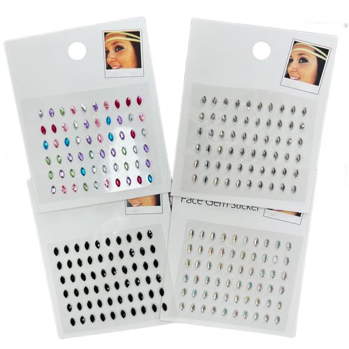 Eye Corners Face Jewels Rhombus Bindi Rhinestone Festival Face Gems Tattoo Decorations Jewels Body Glitter Crystal Sticker Temporary Face Tattoo