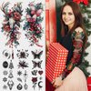 Cerlaza Christmas Temporary Tattoos for Adults Women, Christmas Holiday Make Up Stickers, Christmas Decorations Party Favors Supplies Crafts Stocking Stuffers - 16 Sheets