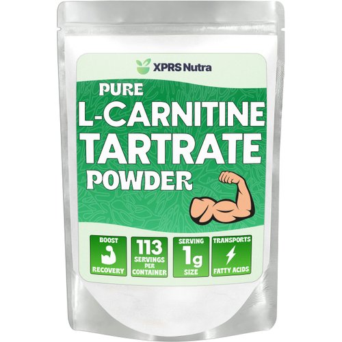 XPRS Nutra L Carnitine L Tartrate Powder - Premium Pure L Carnitine Tartrate - L-Carnitine Powder - Vegan Friendly Bulk L Carnitine Powder - Amino Acid L Carnitine Supplement (4 Ounce)