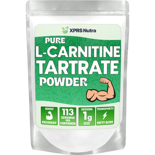 XPRS Nutra L Carnitine L Tartrate Powder - Premium Pure L Carnitine Tartrate - L-Carnitine Powder - Vegan Friendly Bulk L Carnitine Powder - Amino Acid L Carnitine Supplement (4 Ounce)