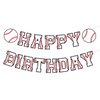 Supervitae Happy Birthday Banner Baseball, Baseball Birthday Banner, Baseball Birthday Party Hanging Decorations Sport Theme Party Supplies for Baseball Player Gift Sport Party Favors Decoration