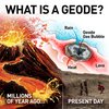 NATIONAL GEOGRAPHIC Break Open 2 Geodes Science Kit – Includes Goggles, Detailed Learning Guide and Display Stand - Great STEM Science gift for Mineralogy and Geology enthusiasts of any age
