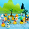 JOYIN 30 Pcs Rubber Ducks, Random Assortment Ducks Bulk with Mesh Carry Bag, Mini Rubber Duckies for Toddler Baby Bath Toys, Kids Bath Pool Toys Birthday Gifts Party Favors