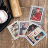 G-PLUS 3"X4" Top Loads Card Sleeves,Hard Plastic Baseball Card Protectors,Sportcards Football Game Cards Card Holder,Clear Collecting Trading Card Sleeves 25 Pack