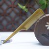 Natural Buffalo Horn Comb - Anti-Static Handmade Fine-Tooth Comb for Hair, Beard, and Gift for Men, Women, Mom, Wife, Daughter (Style G, 7.5 inch)