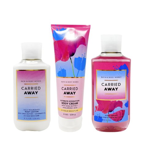 Generic Bath and Body Work Carried Away - Trio Gift Set - Body Cream, Body Lotion and Body Wash