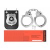 Police Officer Costume Accessory Set, Toy Handcuffs with Keys, Police Badge & Funny Parking Tickets, Great Pretend Cop Set For Aspiring Police, Sheriffs, Detectives and Even FBI Agents