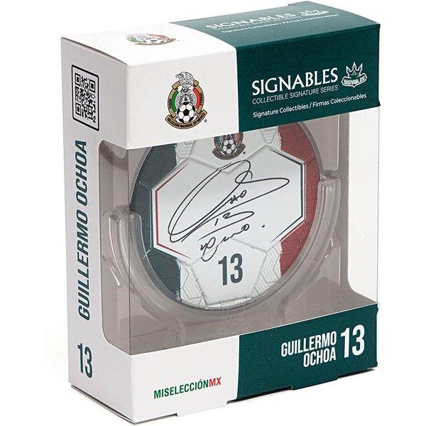 Signables Premium - Mexico Guillermo Ochoa - Digitally Autographed Sports Memorabilia - Small Signed Sports Collectible Figurines - Unique Football Figures