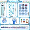 YOOIPI 192 Pcs Christmas School Stationery Set Winter Snowflake Stationery Gifts Christmas Goodie Bags Classroom Exchange Gifts Prizes Xmas Party Favors ﻿