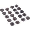 1/8" Black Chicago Screws & Binding Posts Fasteners for Leather Straps/Belts, Kydex Holster/Sheath Repair or Rivet Parts Replacement, Thru Hole Open Slot Design. Made in USA (10 Pack, Flat Head)