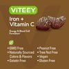 Iron Gummies for Women, Men, & Teens with Vitamin C for Iron Deficiency & Anemia, Supports Energy, Blood Cell Formulation, Blood Builder - Vegan, Gluten & Gelatin Free - Chewable Grape Flavored Gummy