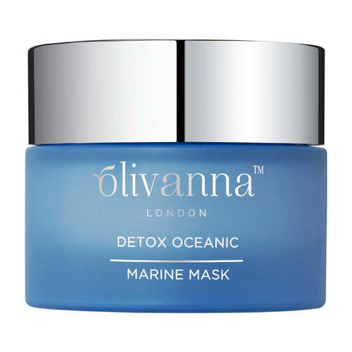 Olivanna Detox Oceanic Marine - Active Charcoal Facial Mask for Blemishes and Breakouts - Rich in Antioxidants, Vitamin C and E - 1.6 oz