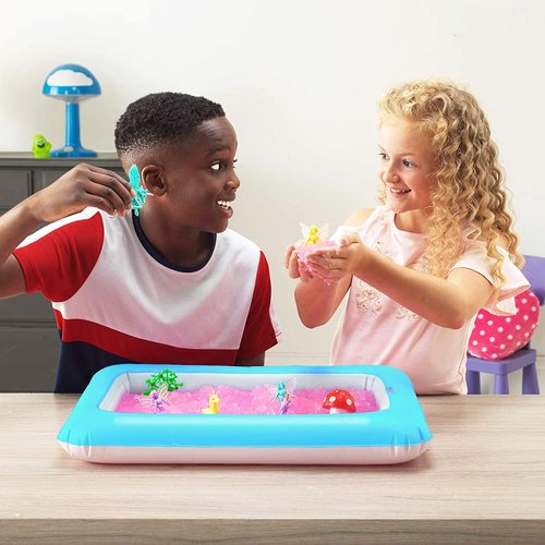 Zimpli Kids Gelli Adventures Fantasy Pack, 5 Use Pack, 8 x Fantasy Figures, Inflatable Tray, Imaginative Pretend Playset, Children's Sensory Kit, Birthday Gift for Boys & Girls, Role Play Toy