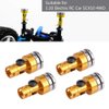 Dilwe 4Pcs Body Post Mount, Aluminum Magnetic Invisible Body Post Mount for SCX10 4WD 1:10 RC Car(Yellow)