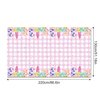 Adirasenotek 3Pcs Ice-Cream Party Tablecloths,Pink 87" Lx54 W Rectangular Plastic Table Covers,Kids' Party Disposable Tablecloths for Decoration,Birthday Party,Baby Showers