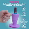 Tweexy Anti-Spill Nail Polish Bottle Holder Stand With Tilted Smartgrip Suction - For Fingernail Painting and Nail Art