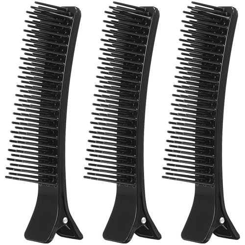 KALLORY 3pcs Sectioning Clips, Professional Alligator Clips for Hair Parting, Styling Tools