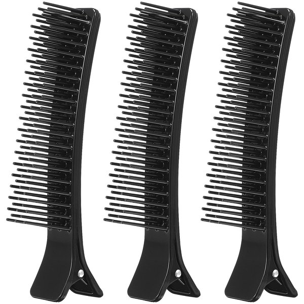 KALLORY 3pcs Sectioning Clips, Professional Alligator Clips for Hair Parting, Styling Tools