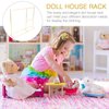 Gadpiparty Hangers Miniature Doll Dress Rack, Classic Doll Garment Rack Mini Clothes Coat Hanger Holder House Clothing Wardrobe Dolls Storage for Kids Furniture Accessories