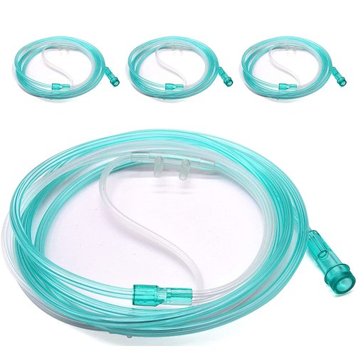 Global Stay Soft Adult Nasal Cannula with 7ft Soft Green, Universal Connector, Kink Resistant, Lightweight Tubing (3 Pack)