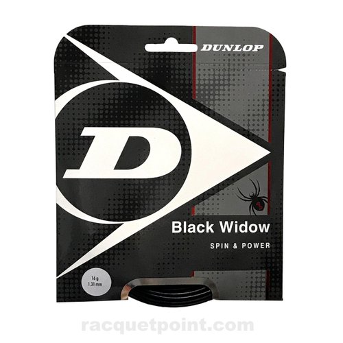 Dunlop Sports Black Widow Tennis String Set (16G), Package may vary