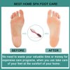 CAREHOOD Foot File Callus Remover - Multi Purpose 4 in 1 Feet Pedicure Tools with Foot Scrubber, Pumice Stone, Foot Rasp and Sand Paper for Home Foot Care (Red Pedicure Foot File)