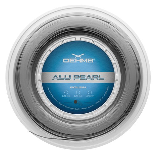 OEHMS Alu Pearl Rough | 200m (660ft) Reel | Grooved Co-Poly Tennis Racket String | Ø 1,25 mm (16L)