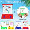 Gejoy 4 Pieces Water Games Handheld Stocking Stuffers for Kids Mini Waterful Ring Toss Retro Pastime Toys Car Games Christmas Party Favor for Kids Adults Gifts(Modern Style)