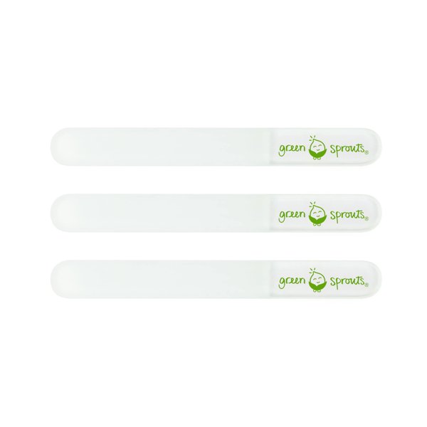 green sprouts Baby Nail Files (3 Pack) | Reusable Glass Files to Easily Smooth Nails| for Infants and Toddlers