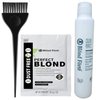 Perfect Blond Hair Bleach Toner Lightener Dye Lightening Kit 120 ml 40 Vol Developer & Brush Gloves - Made in Italy by Blond Forte (Blue Powder)