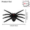 Halloween Fake Plastic Spiders, Halloween Spiders, Halloween Decorations Spiders, Small Realistic Spiders Black Fake Spiders, Halloween Small Spiders Prank Props, Halloween Joking Spiders Web Decor