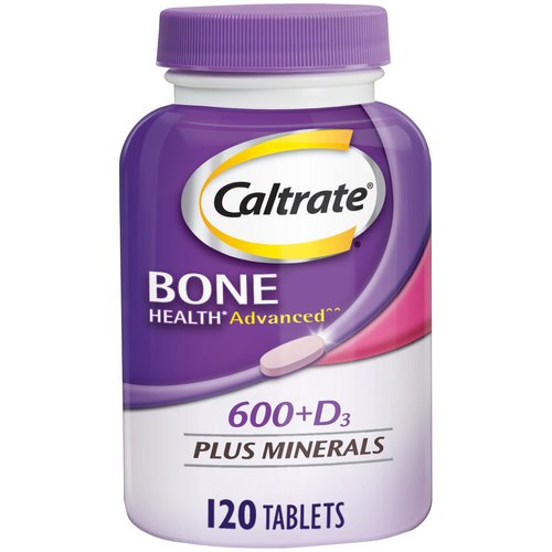 Caltrate 600 Plus D3 Plus Minerals Calcium and Vitamin D Supplement Tablets, Bone Health and Mine...