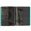 Monster 4 Pocket Trading Card Binder - Matte Teal Album, Anti-Theft & Anti-Drop TCG Protection w Side Loading Padded Pockets, Double Sided, Holds 160 Cards, For Sports, Gaming, Kpop, Christmas Gift