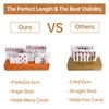 hismocal Playing Card Holders Deck Stand, Play Cards Holder for Kids or Elder People, Hands-Free Wood Holder Racks,Tray for Organizing Cards (2 Pack)