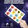 Monster Temporary Tattoos for Kids, 96PCS Birthday Party Decorations Supplies Party Favors Supper Cute Little Monster Tattoo Sticker Style Gift Ideals for Boys Girls Schools Prizes Themed