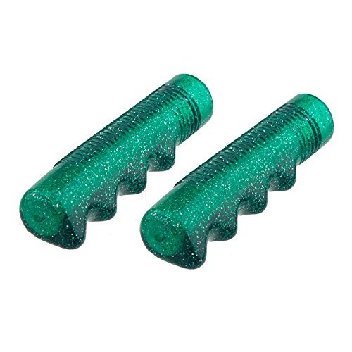 Lowrider Sparkle Flake Bicycle Grips, (Green)