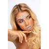 Face Jewels by Moon Terror - Festival Face Body Gems, SFX Make up, Crystal Make up Eye Glitter Stickers, Temporary Tattoo Jewels, Special Effects Make up (Sugar Skull)
