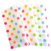 ZZJ 150 Dot Wax Paper Sheets Deli Wraps Tray&Basket Liner Deli Paper Polka Dot Printed Wax Paper Baking Paper Parchment Paper Greaseproof for Food 25 * 22cm (Colorful)